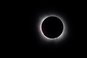 Millions across North America witnessed the moon block out the sun during a total solar eclipse Monday. Here's what the eclipse — and those watching it — looked like.