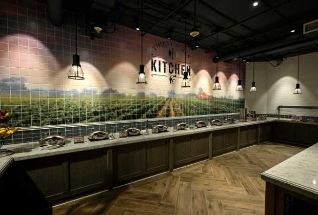 The buffet area at the new Thirty Acre Kitchen dining room at the remodeled Knott's Hotel in Buena Park, CA, on Thursday, Feb. 29, 2024. (Photo by Jeff Gritchen, Orange County Register/SCNG)