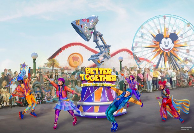 Concept art of the Better Together parade coming to Disney California Adventure. (Courtesy of Disney)